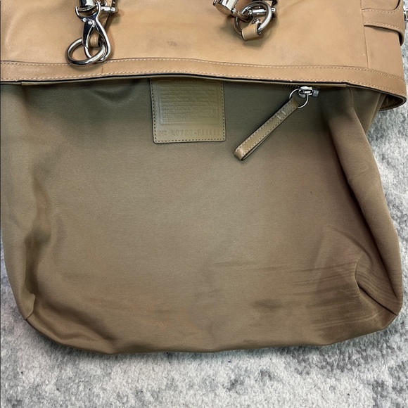 COACH GALLERY LEATHER TOTE BAG IN CAMEL TAN WITH DUST BAG 2007 TWIST LOCK - Picture 12 of 17